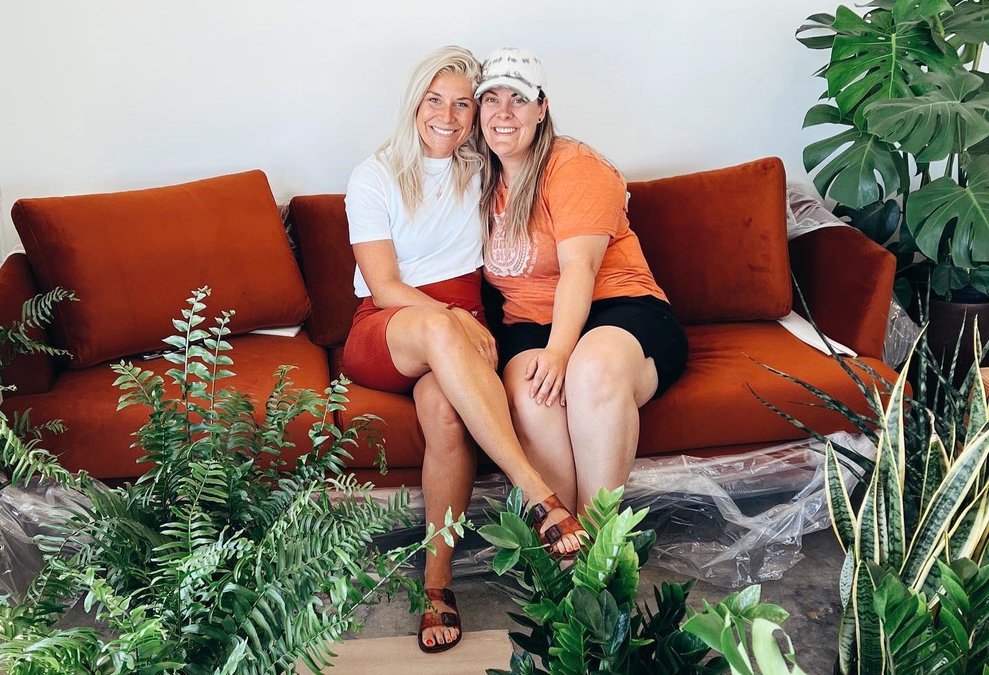Longtime friends Callie Sitton, left, and Shai McCarty are owners of Urban Grounds.